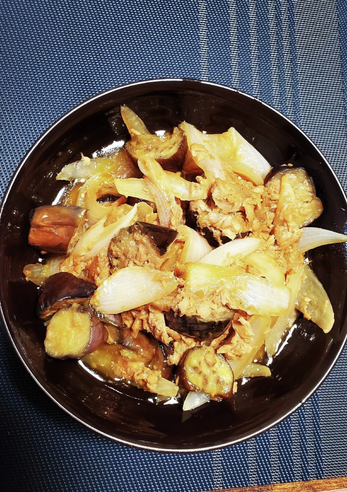 なすと玉ねぎのツナ缶炒め(マヨしょうゆ)-レシピのメイン写真