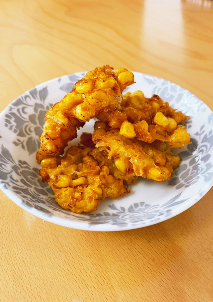とうもろこしの天ぷら♪バター醤油仕立て-レシピのメイン写真