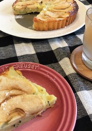 紅茶が香るりんごのせヨーグルトケーキ♡-レシピのメイン写真