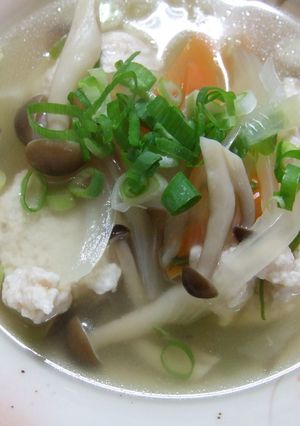しょうがであったまるおいしい鶏団子スープ-レシピのメイン写真