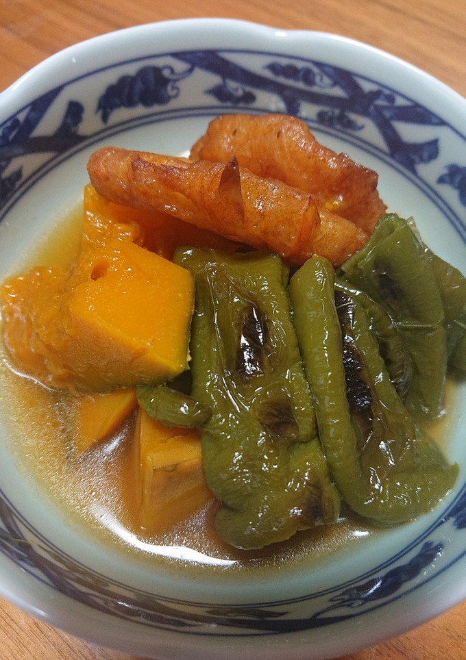 万願寺とうがらしとかぼちゃの炊いたん-レシピのメイン写真