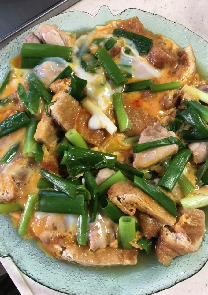 親子丼の上だけ　揚げいり-レシピのメイン写真