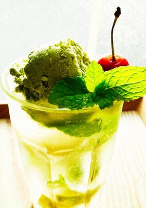 ミントアイス＆モヒートのクリームソーダ♪-レシピのメイン写真