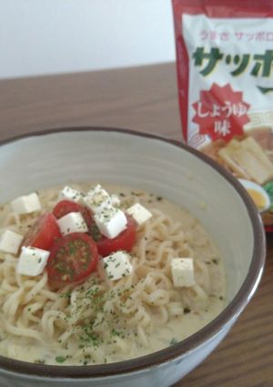 簡単クリーミー♡冷やし豆乳らーめん-レシピのメイン写真