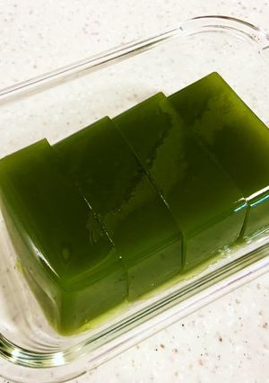 抹茶の寒天ゼリー　ダイエットデザート-レシピのメイン写真