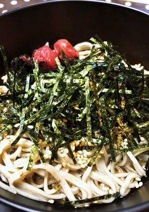 梅干し入りnoぶっかけ蕎麦-レシピのメイン写真