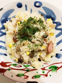 ゆかりのイブクロ コーンたっぷりピラフ-レシピのメイン写真
