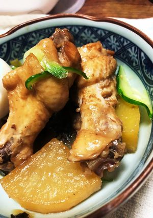 簡単鳥手羽　ポン酢煮-レシピのメイン写真