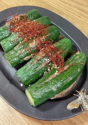 きゅうりの肉詰め韓国風-レシピのメイン写真