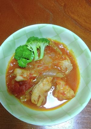 鶏肉のトマト煮込み-レシピのメイン写真