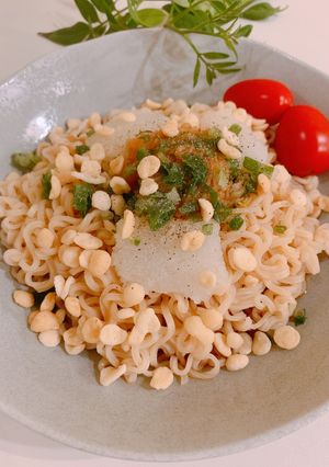 火を使わず!和風冷やしサッポロ一番-レシピのメイン写真