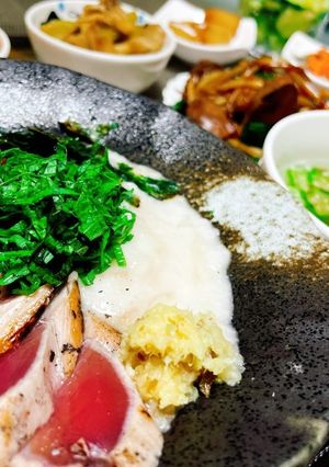 カツオのたたきの山かけ丼-レシピのメイン写真