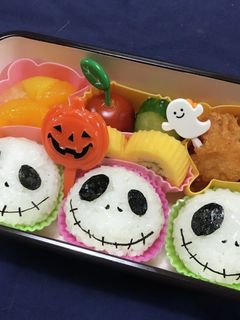 ハロウィン☆ジャックのおにぎり弁当☆-レシピのメイン写真
