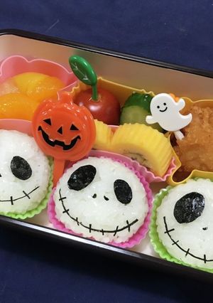 ハロウィン☆ジャックのおにぎり弁当☆-レシピのメイン写真