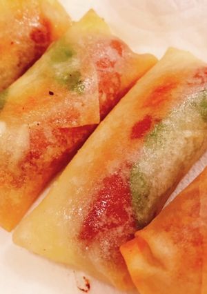 ウインナーとバジルのチーズ入り春巻き☆-レシピのメイン写真