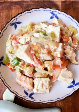 なんちゃって豆腐のカニあんかけ-レシピのメイン写真