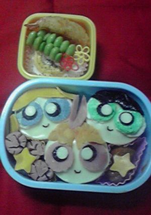 キャラ弁★パワーパフガールズ-レシピのメイン写真