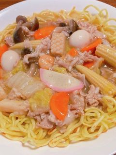 八宝菜で★あんかけ焼きそば-レシピのメイン写真