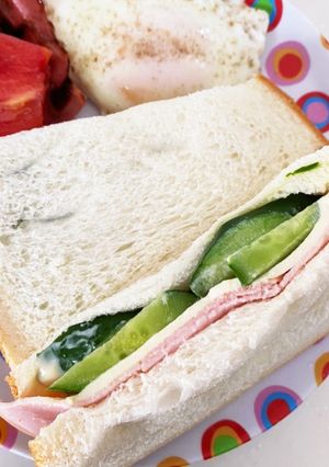 ハムチーズきゅうりサンド-レシピのメイン写真