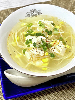 豆もやしのピリ辛スープ-レシピのメイン写真
