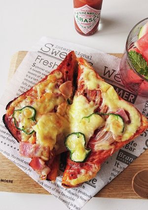 ピザトースト-レシピのメイン写真