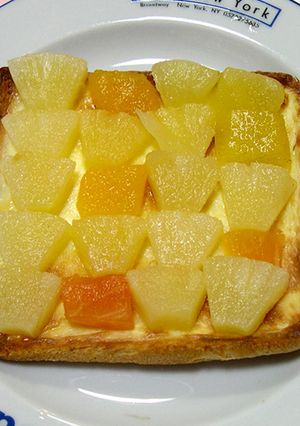 パンの耳deまるで“フルーツピザ”-レシピのメイン写真