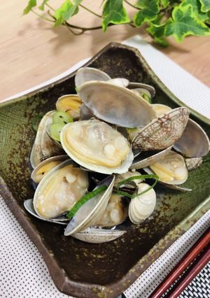 縮まずぷりぷりジューシーあさりの酒蒸し-レシピのメイン写真