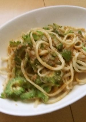 ゴーヤの辛旨ゴマ味噌あえ麺-レシピのメイン写真