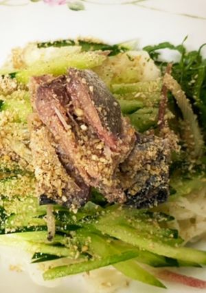 胡麻油香るサバ缶と香味野菜のそうめん-レシピのメイン写真