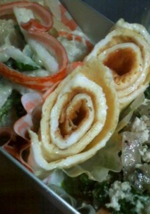 お弁当に★巻くだけクルクル卵焼き-レシピのメイン写真