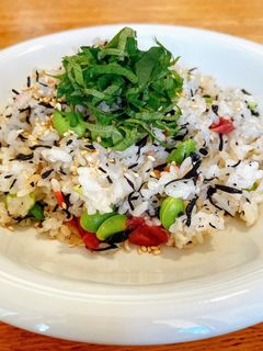 ♪さっぱりと♫しらす枝豆ひじきの梅炒飯-レシピのメイン写真