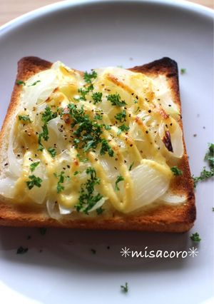 m玉ねぎマヨトースト-レシピのメイン写真