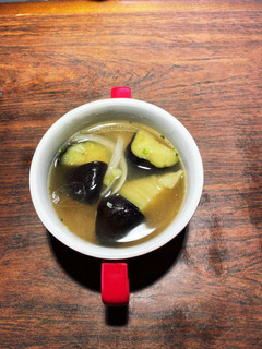 揚げ茄子と根菜のお味噌汁-レシピのメイン写真