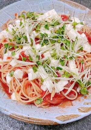 トマトとモッツァレラのパスタ-レシピのメイン写真