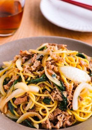 夏バテに効く♡牛肉のスタミナ焼きそば-レシピのメイン写真