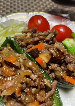 簡単ピーマンの肉詰め-レシピのメイン写真