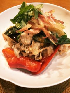 豚肉と夏野菜の味噌酢いため-レシピのメイン写真