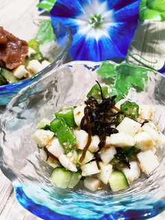 つるっとトロッとオクラ長芋きゅうり和え-レシピのメイン写真