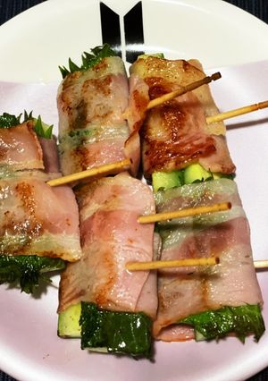 しそきゅうりベーコン巻き-レシピのメイン写真