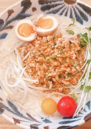 そうめんde簡単冷やしごま豆乳坦々麺-レシピのメイン写真