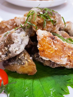 真鯖の竜田揚げ(生鯖)☆大葉が合う☆簡単-レシピのメイン写真