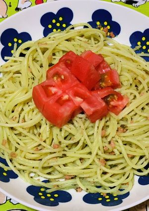トマトとバジルのパスタ-レシピのメイン写真