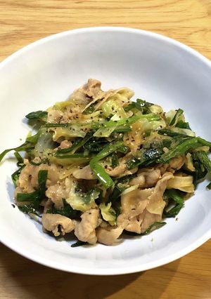ニラ豚-レシピのメイン写真