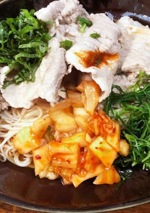 冷麺風冷しゃぶ素麺-レシピのメイン写真