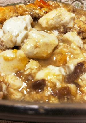 レンチン　豆腐と玉子のそぼろ餡かけ-レシピのメイン写真