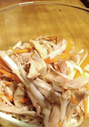 鶏肉とネギの和え物-レシピのメイン写真