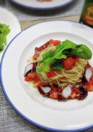 ☆超簡単タコとトマトの冷製カッペリーニ☆-レシピのメイン写真