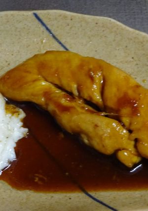 うなぎのタレで鶏のささみの照り焼き-レシピのメイン写真