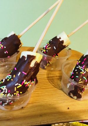 家でお祭り　チョコバナナ-レシピのメイン写真