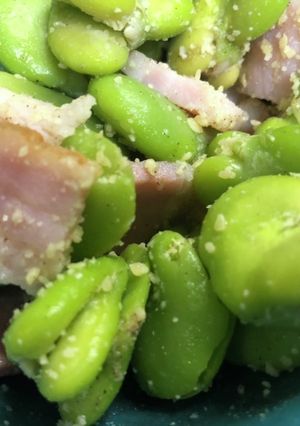 そら豆とベーコンのサラダ-レシピのメイン写真